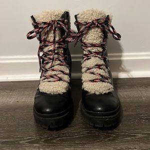 👢Cute Sherpa Faux Leather Boots👢
